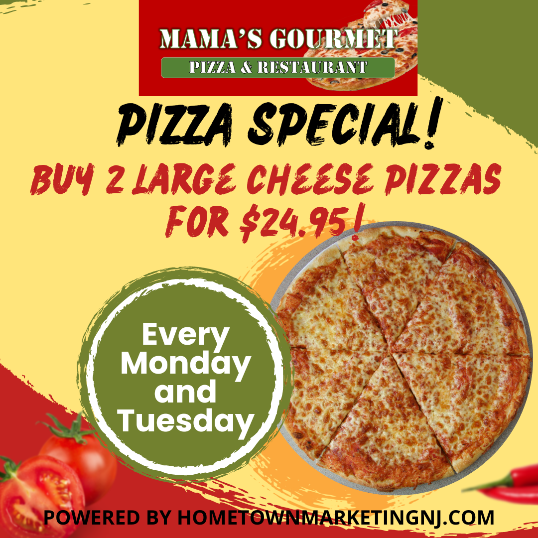 Mama's Gourmet  2 Pizza Special